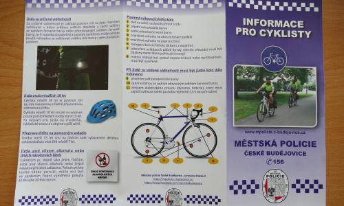 Brožura "Informace pro cyklisty"